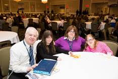 From left: Dovid, Malka, Brooke and Rochel Baum